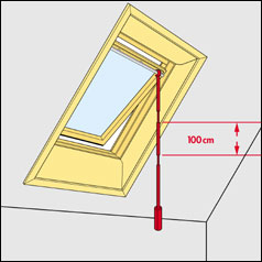 VELUX - Bedienungsstange-Verlängerung ZCT 100