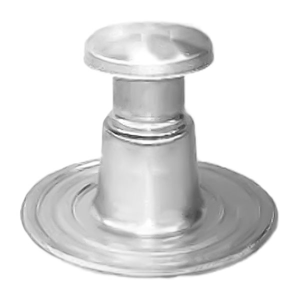 Schopax ®VENTALU-Entlüfter C1 (100 mm) mit Flansch 380 mm aus Aluminium für optimale Belüftung