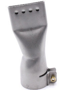 Düse für Heißluftföhn 40mm  15° Winkel Düse, gelocht für Bitumen