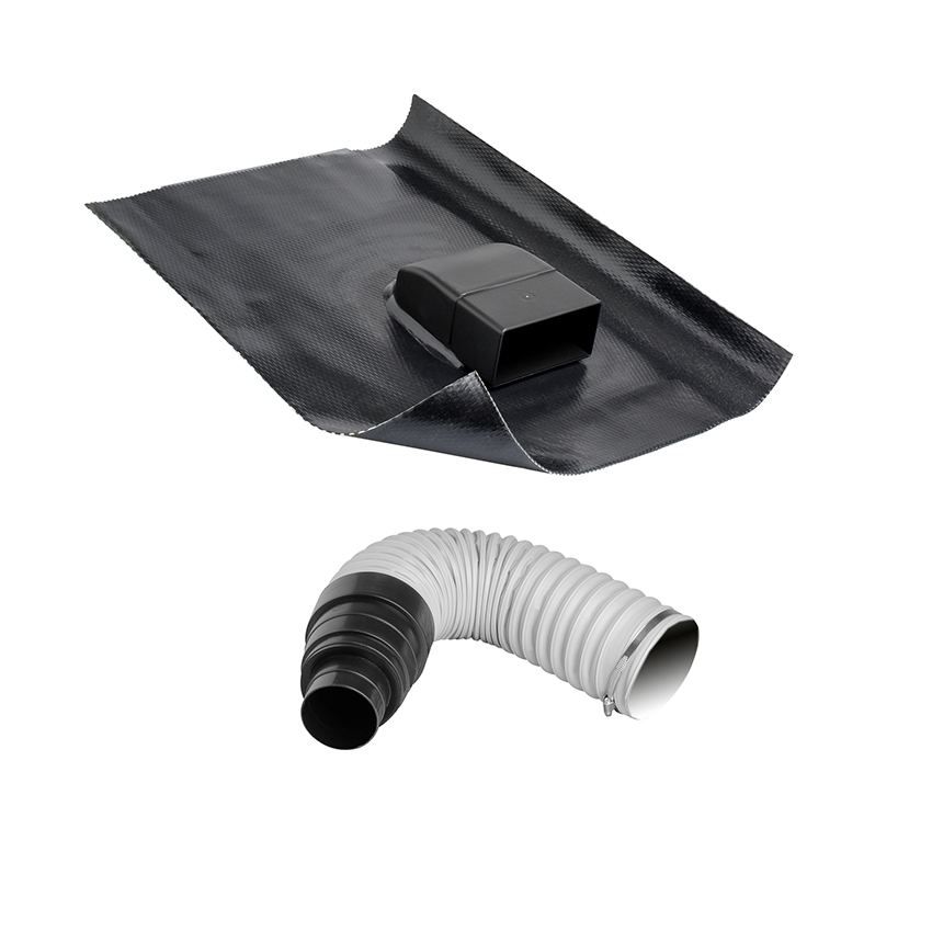 Saniflex-Universallüfter DN 100: Optimaler Einsatz unter Photovoltaikanlagen