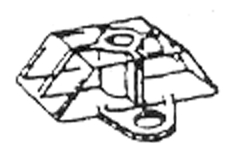 PVC-Abstandhalter farblos mit Oese