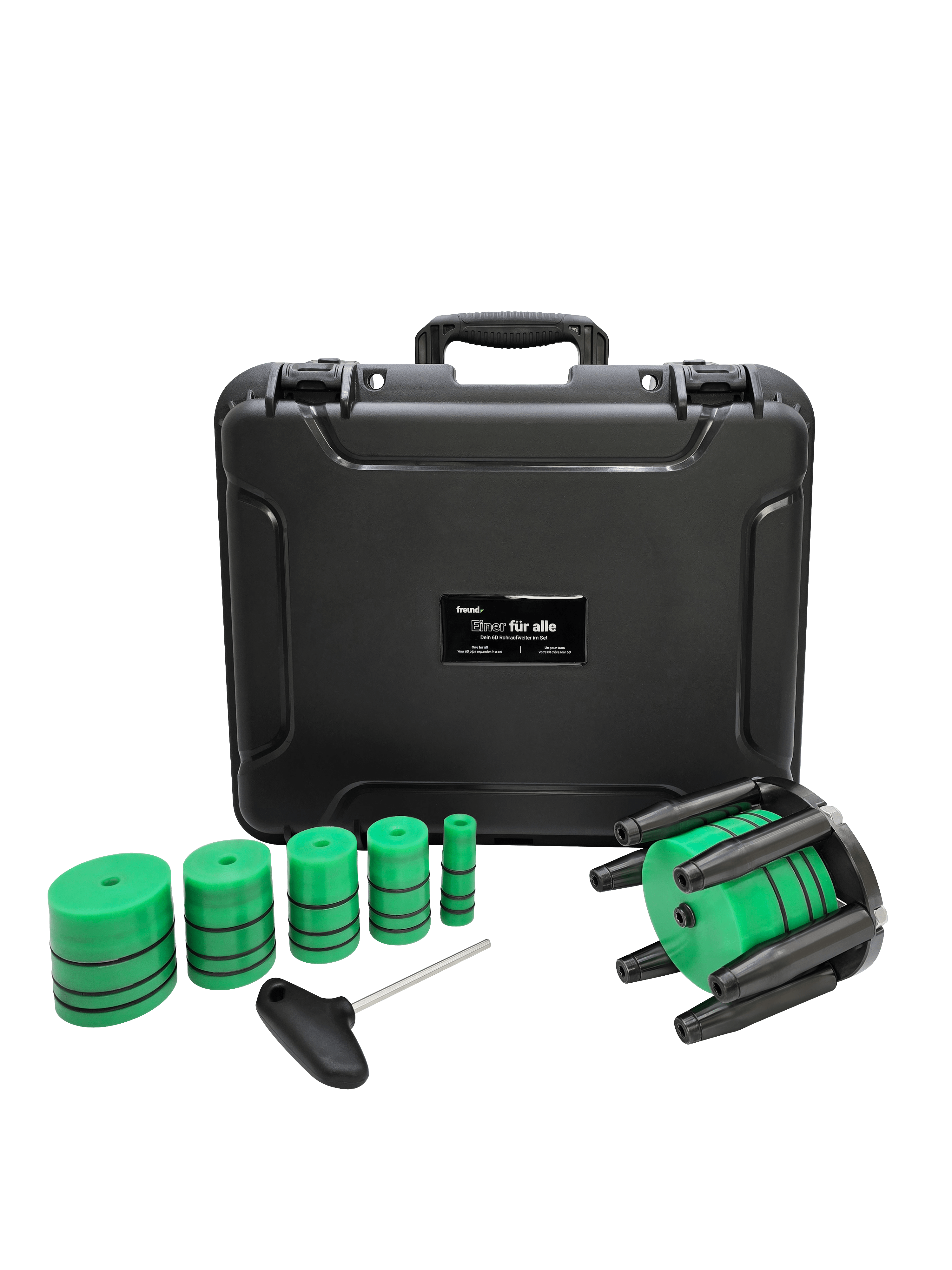 Freund 6D-Rohraufweiter – Für alle gängigen Fallrohre (Ø 60–120 mm)