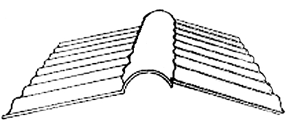 PVC-Firsthaube 2-tlg. für ONDEX HR, SOLLUX und PVC-Lichtplatten