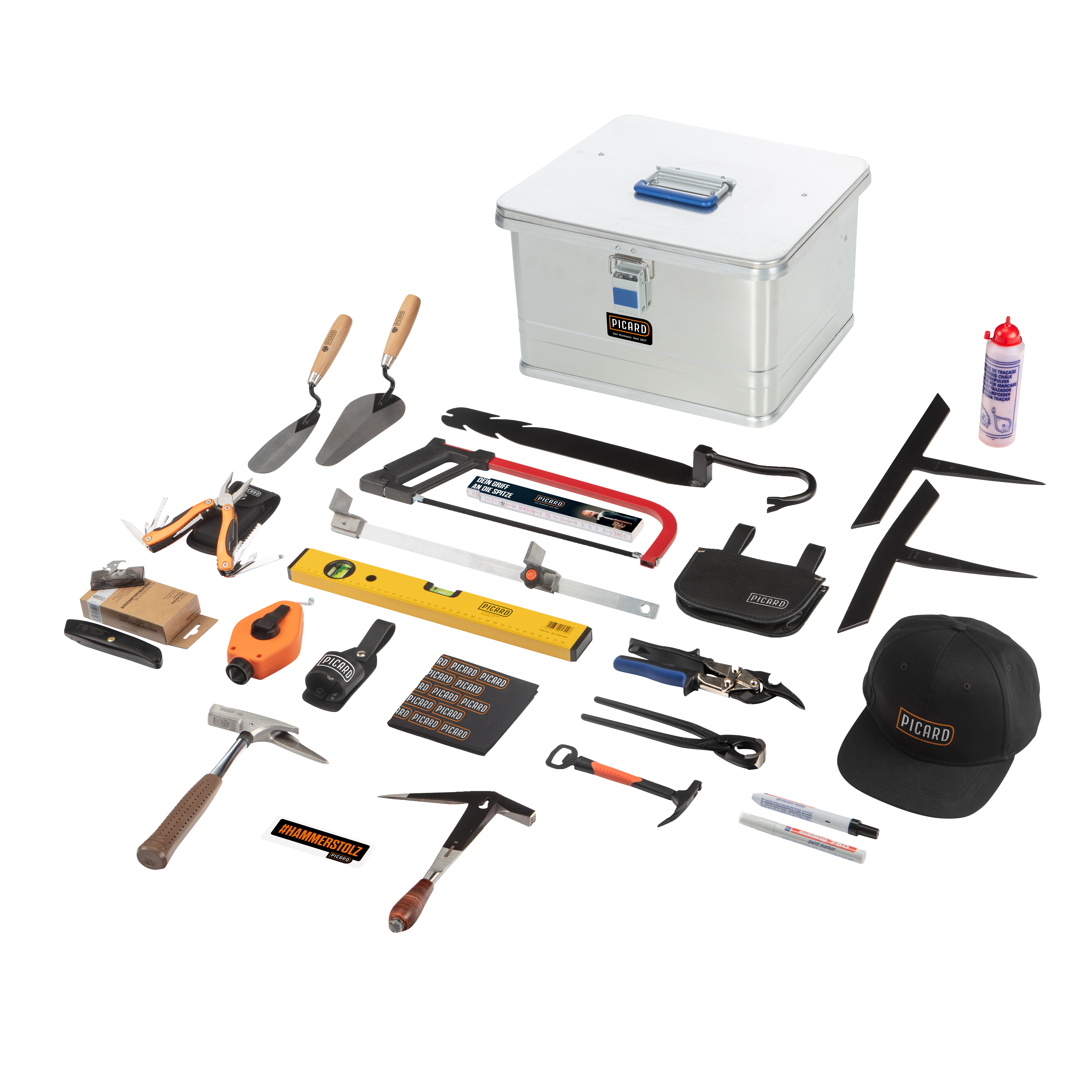 Dachdecker-Starter-Set XL Picard im Metallkoffer 27-teilig