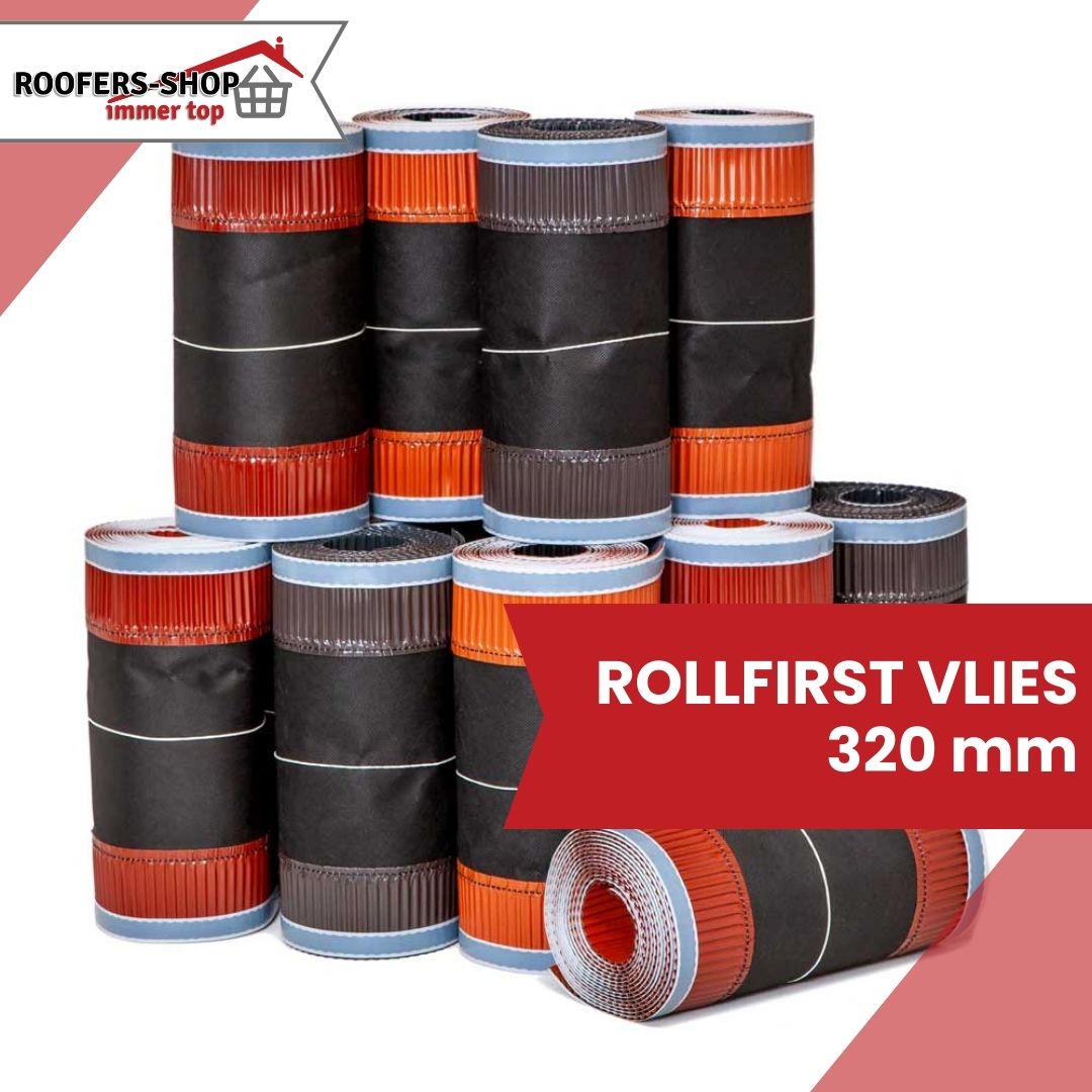 300 m Rollfirst Vlies 320 mm: Hochwertiges Material für optimale Firstlüftung