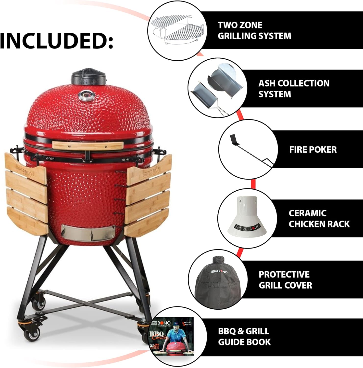 XXL KamadoBono Grande – Der Ultimative Keramikgrill für Unvergessliche Grillabende