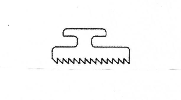 TPR-Rippendichtung für die Druckverlegung von Glasscheiben in Aluminium-Profilsystemen