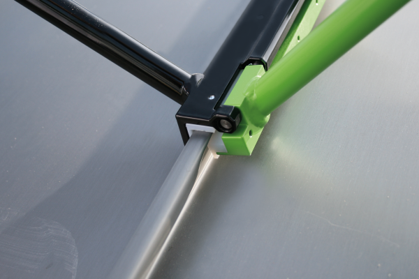 Winkeldoppelfalzer mit PVC-Backen