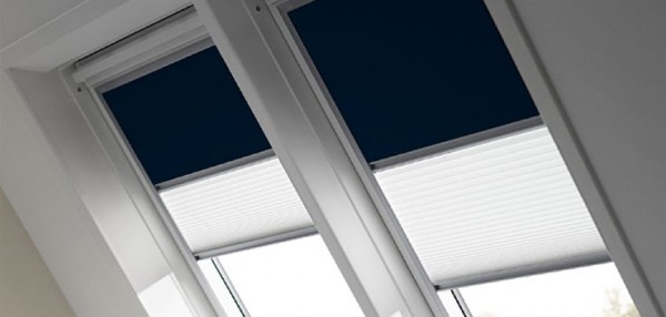 VELUX Verdunkelung Plus Plissee Generation ab 2013 (CK02-UK10) Farben Premium Schienen Weiß